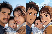 fotos animadas, editor, ghibli